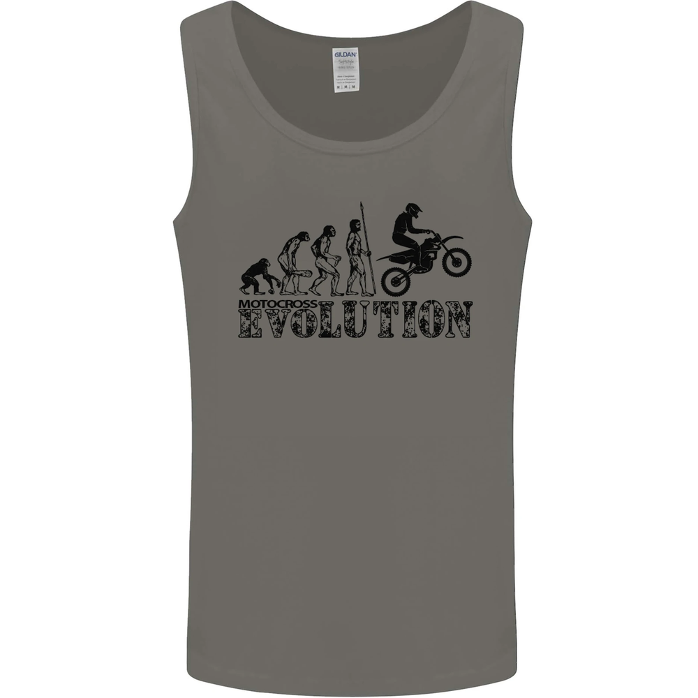 Evolution of Motorcycle Motorbike Biker Mens Vest Tank Top