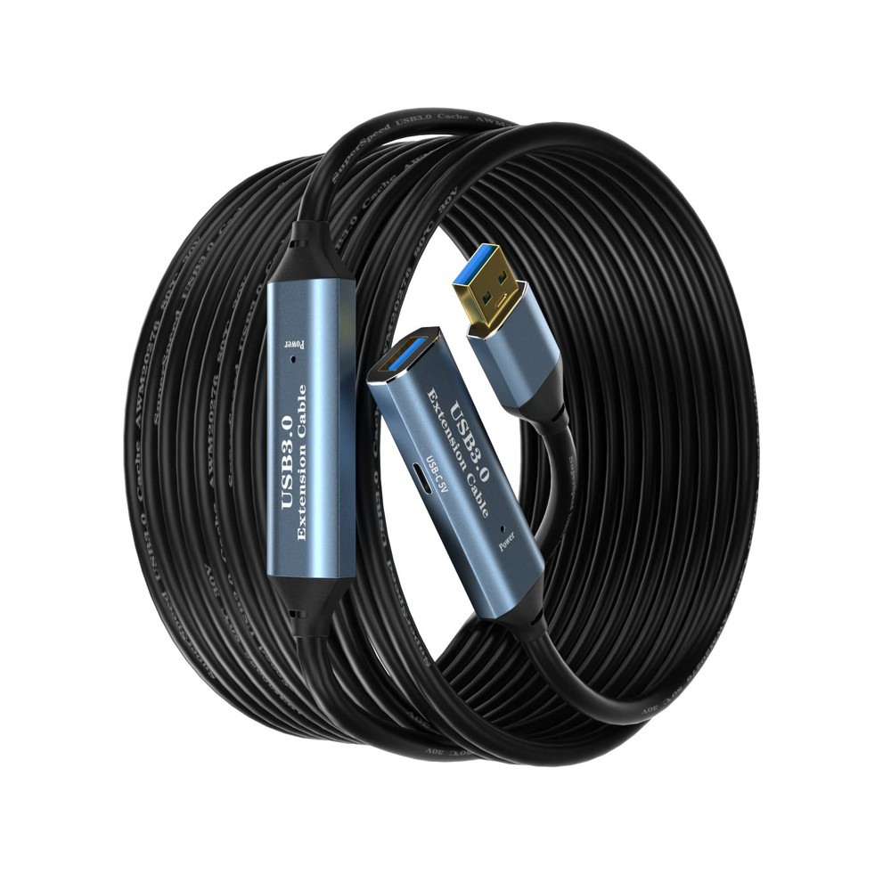 33FT USB 3.0 Active Extension Cable Male to Female High-Speed Extender Cord