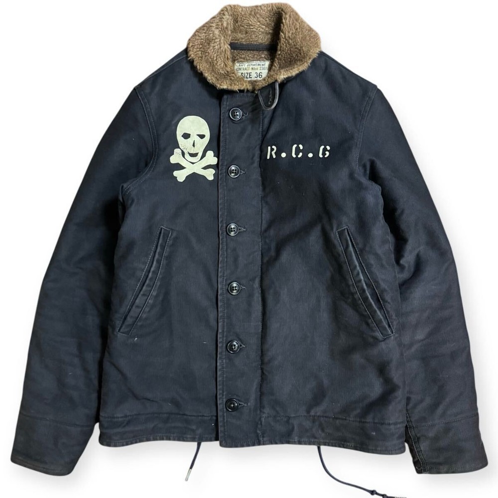 The REAL McCOY'S N-1 Deck Jacket Rescue Cutter 6 USN Navy Department Size 36