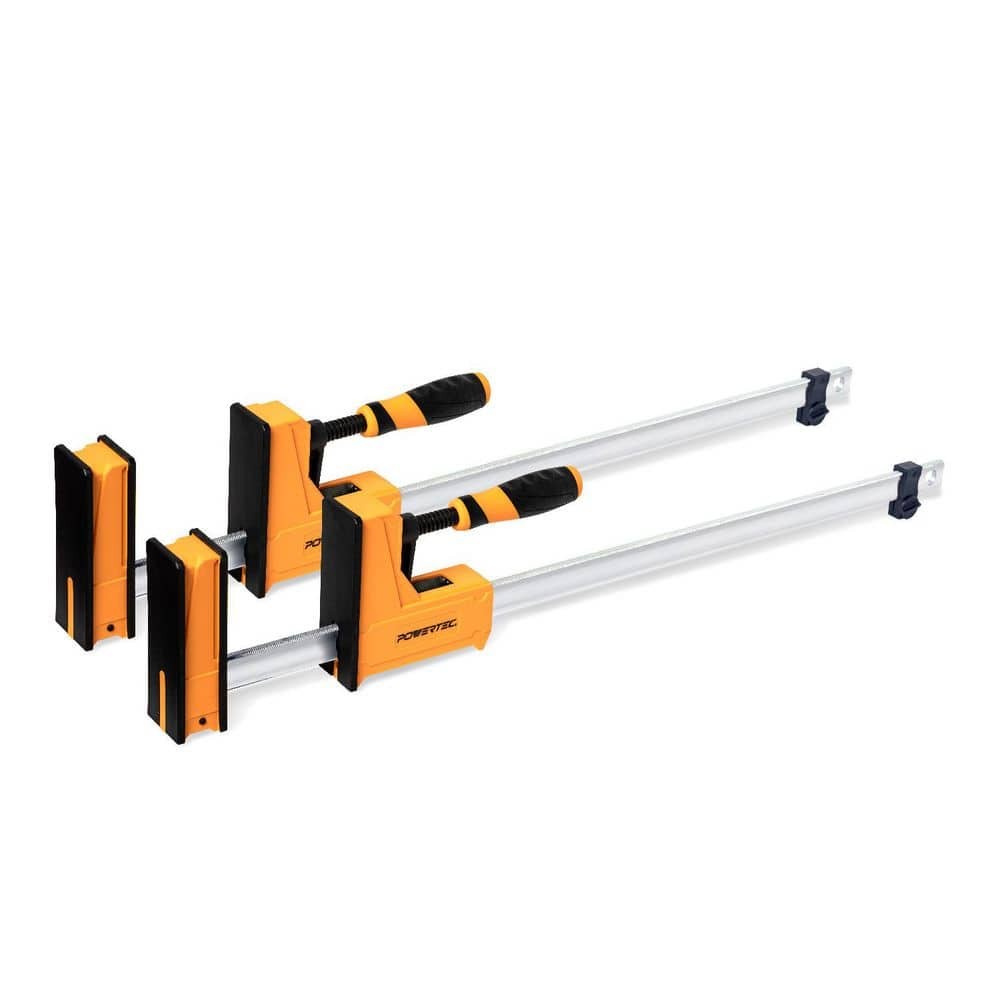 24-Inch Woodworking Parallel Clamps with Spreader Tool - 2-Pack