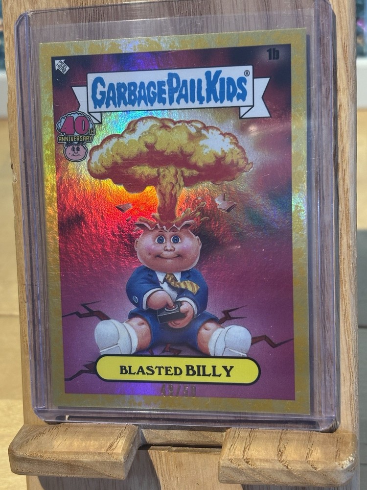 Garbage Pail Kids 40th Anniversary Blasted Billy Gold 49/50