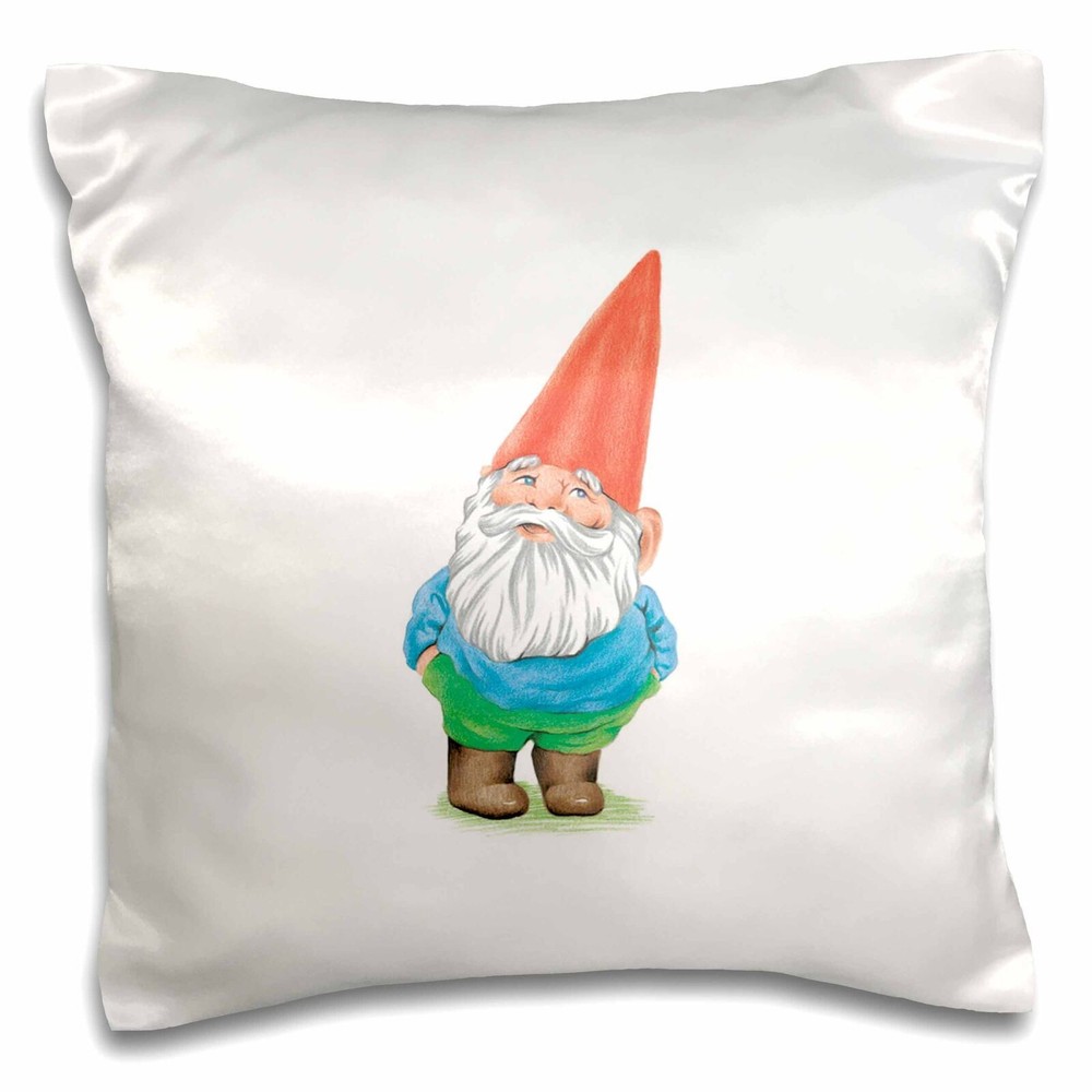 3dRose Gnome 16x16 inch Pillow Case