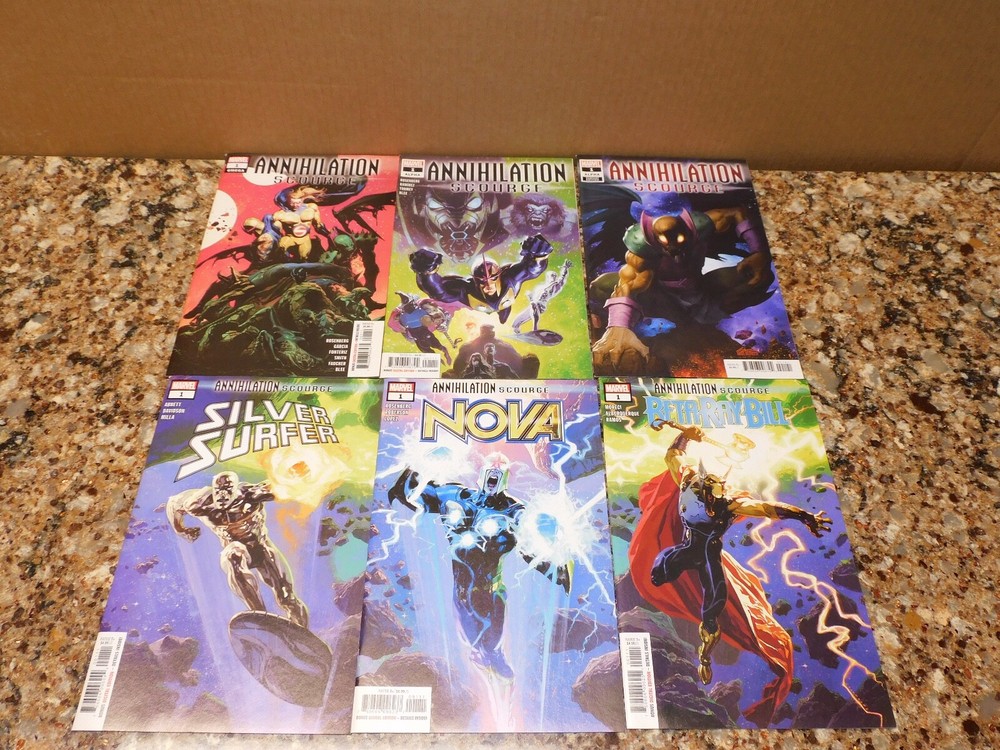 ANNIHILATION SCOURGE ALPHA OMEGA BETA RAY BILL 1 NOVA 1 SILVER SURFER 1 (2019)