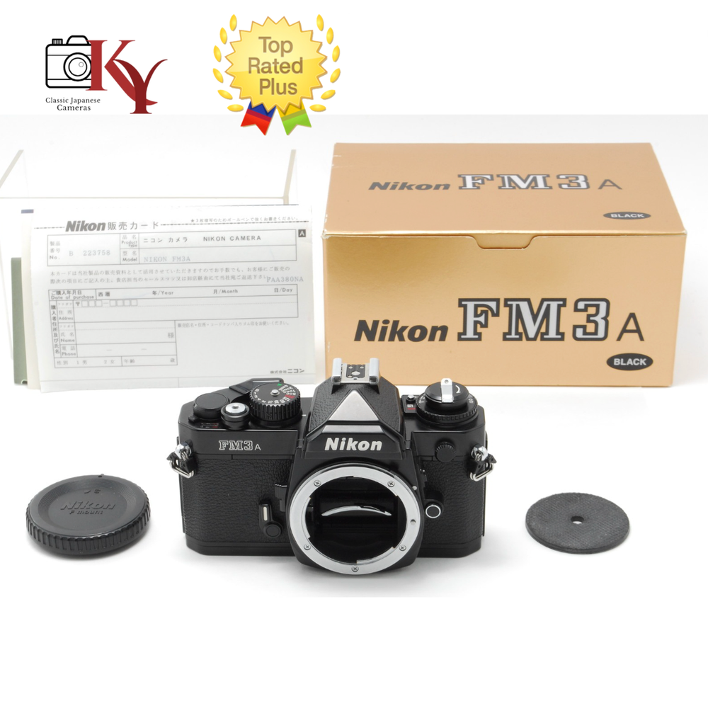 All Work [ MINT in Box ] Nikon FM3A Black 35mm SLR Film Camera Body From JAPAN