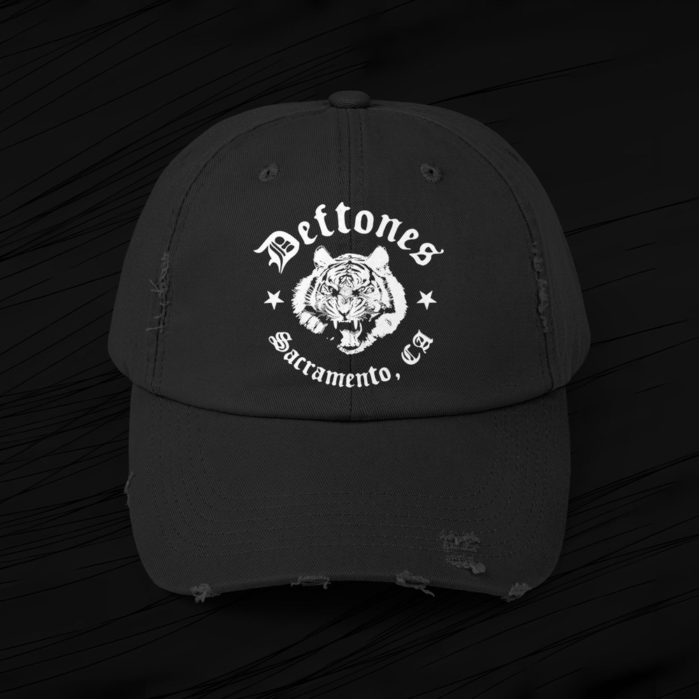 Deftones Sacramento California Tiger Cap - Gift For Metal Fans - Concert Merch