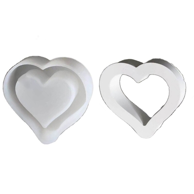 Hollow Heart Silicone Mold for Resin Casting Love Shape