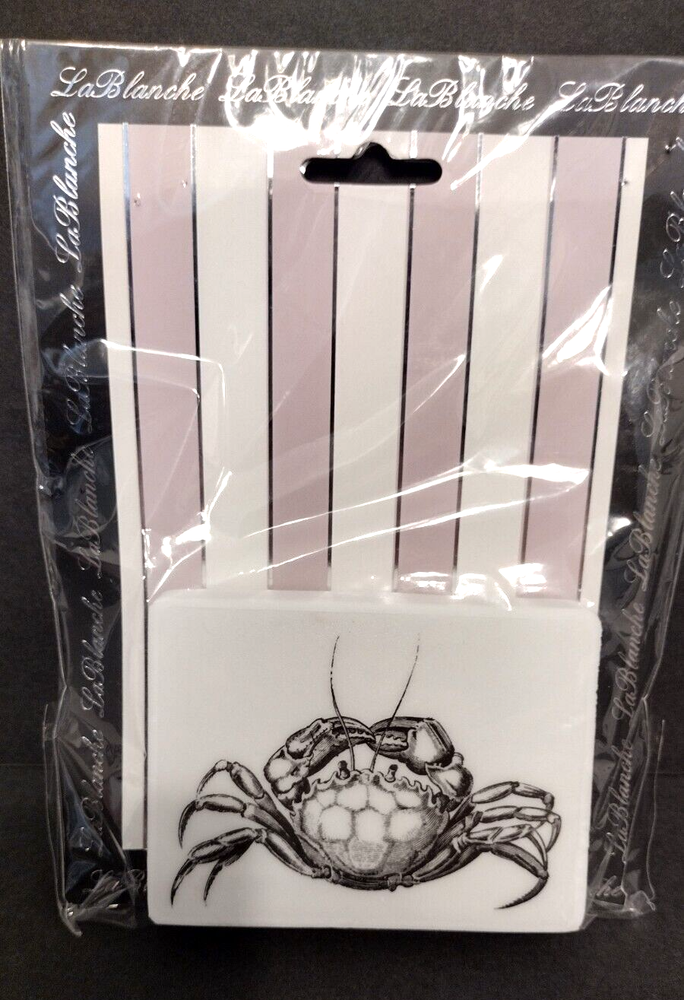 La Blanche Foam Mounted Silicone Rubber Stamp, Crab, New in Package, 4