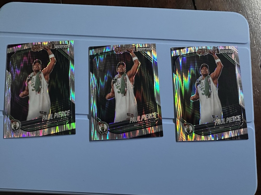 (3) 2024-25 Panini Prizm Black Paul Pierce /249
