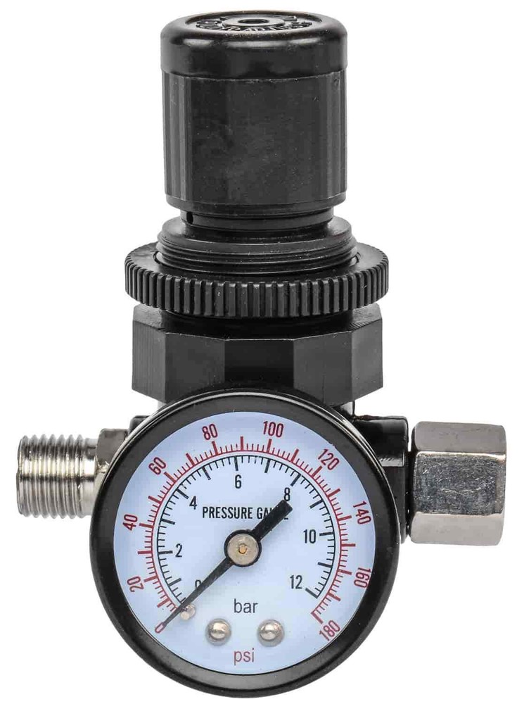 JEGS M688 Locking Air Pressure Regulator with Gauge
