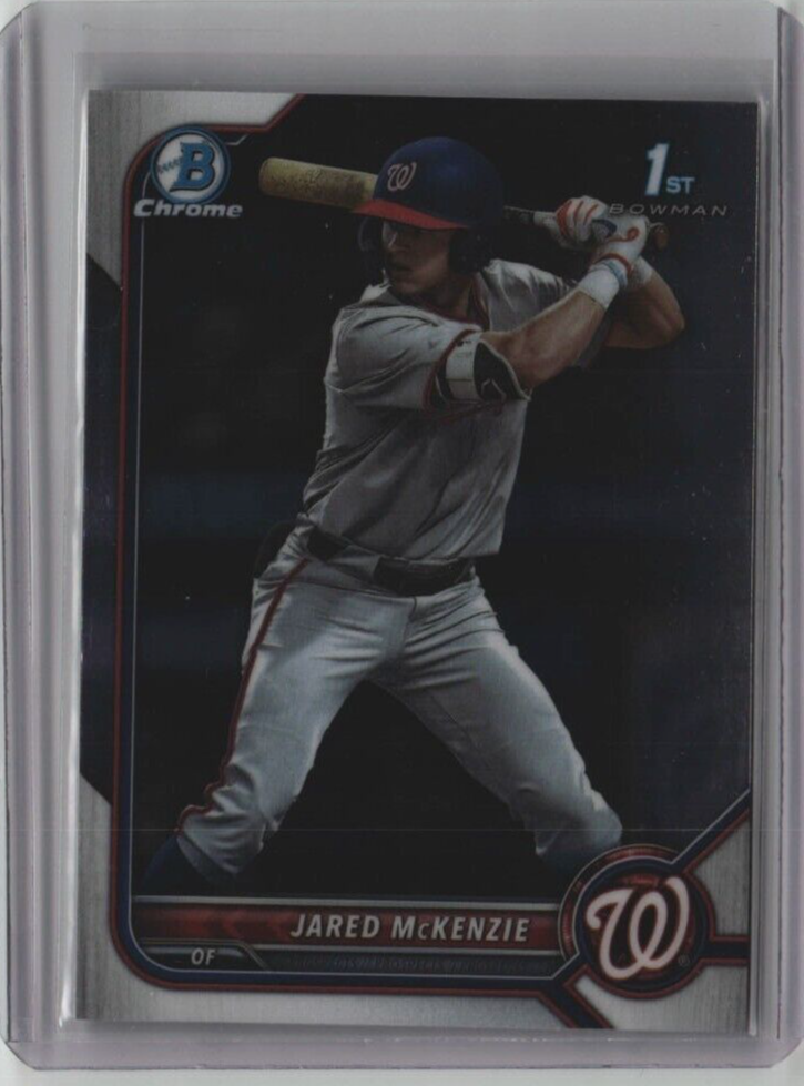 JARED MCKENZIE ROOKIE BOWMAN CHROME 1st BDC-5 2022 MLB WASH NATIONALS FREE SHIP