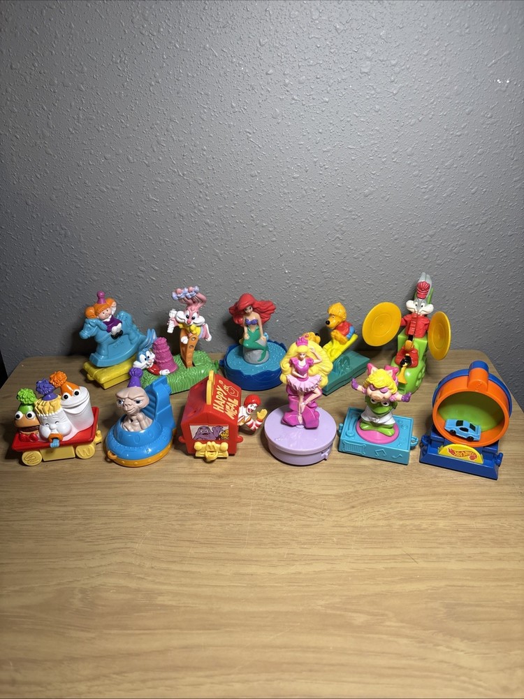 Vintage 1994 Mcdonalds Happy 15th Birthday Anniversary Happy Meal Train Toys Set