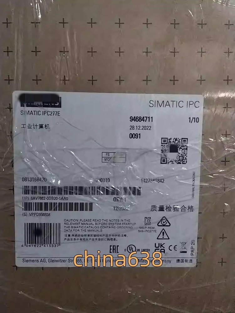 New Siemens 6AV7882-0DB20-0AA0 6AV7 882-0DB20-0AA0 SIMATIC IPC277E (Nanopanel PC