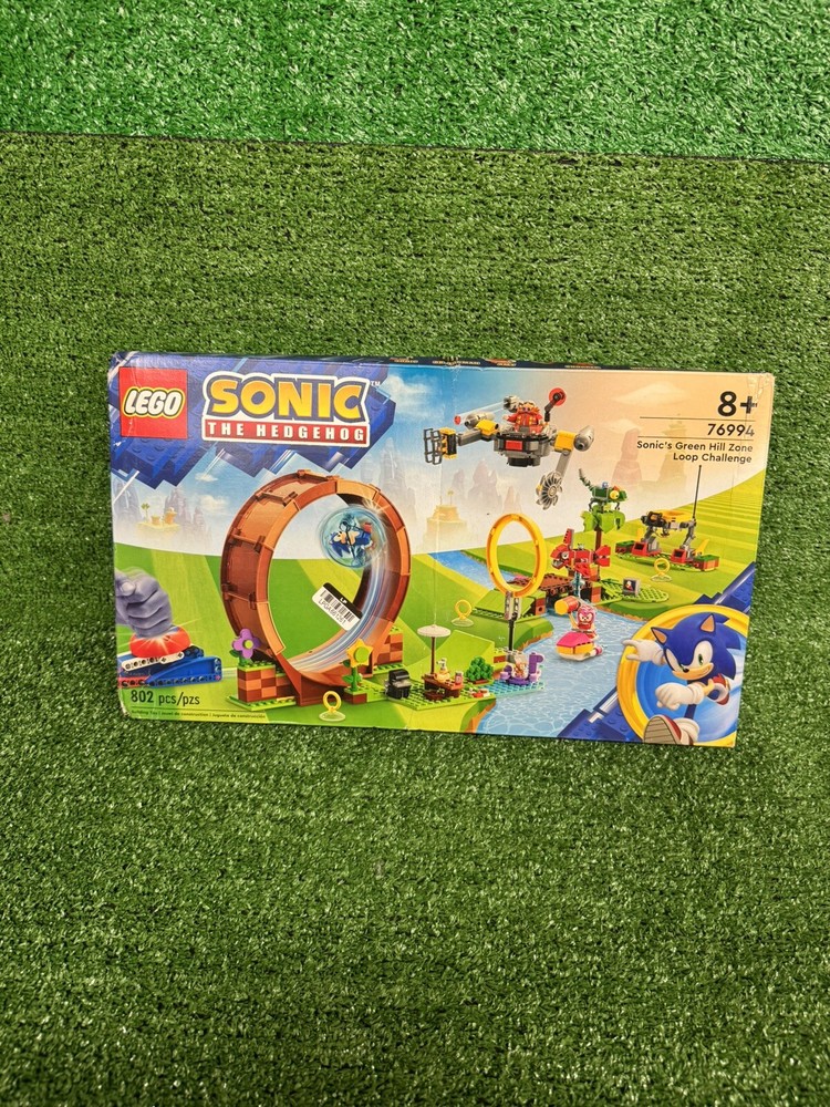 LEGO Sonic: Sonic's Green Hill Zone Loop Challenge (76994)—NEW Damaged Box