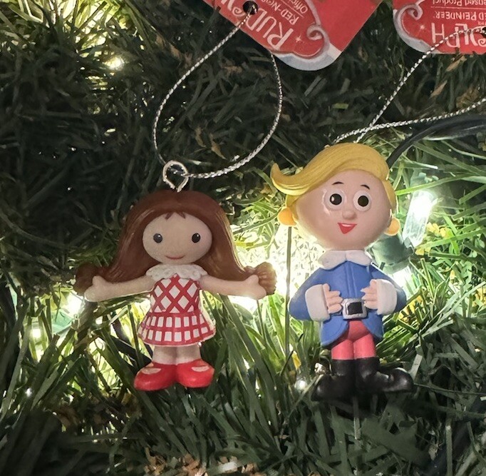 2ct (Hermey & Dolly) Rudolph The Red Nosed Reindeer Christmas Tree Ornaments