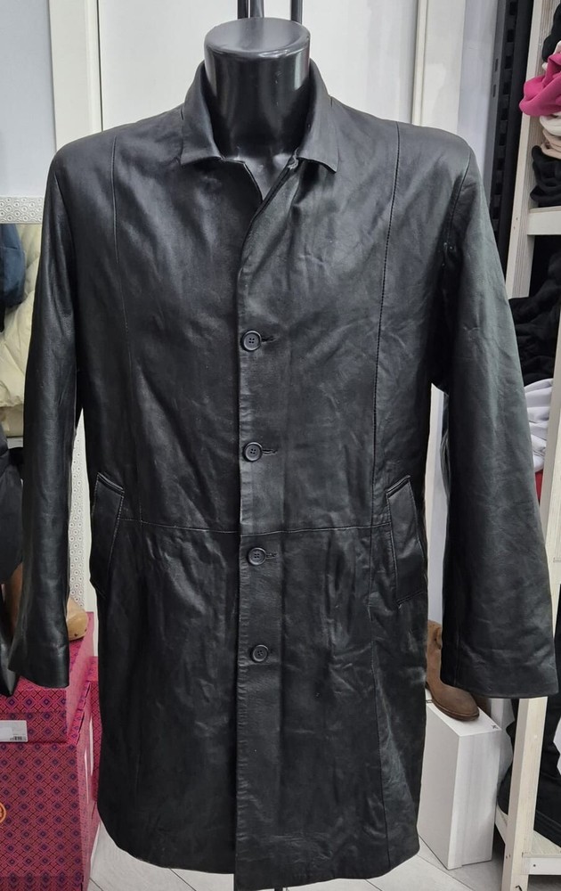 Max XXL Black Leather Jacket for Men - Premium Used LLR113