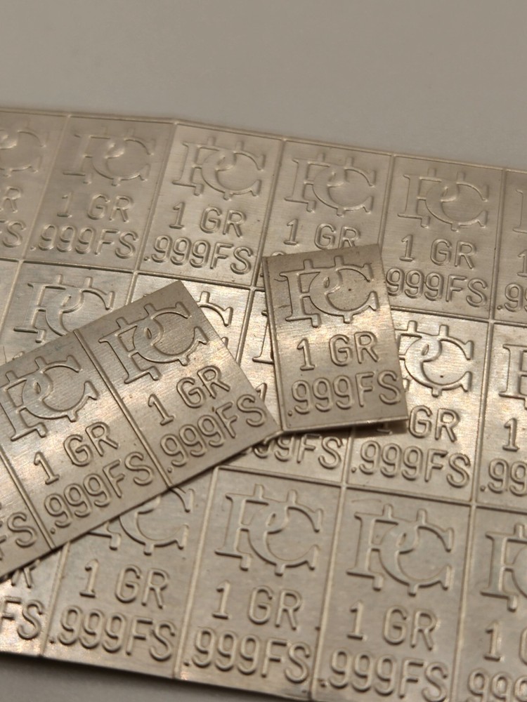 1 Grain Pure Silver Bars .999 Fine Silver Bullion K
