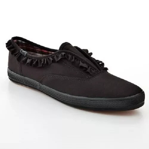 Keds Women's Blue Plaid or Black Champion Shoes SIZES NIB WF40879 WF39236