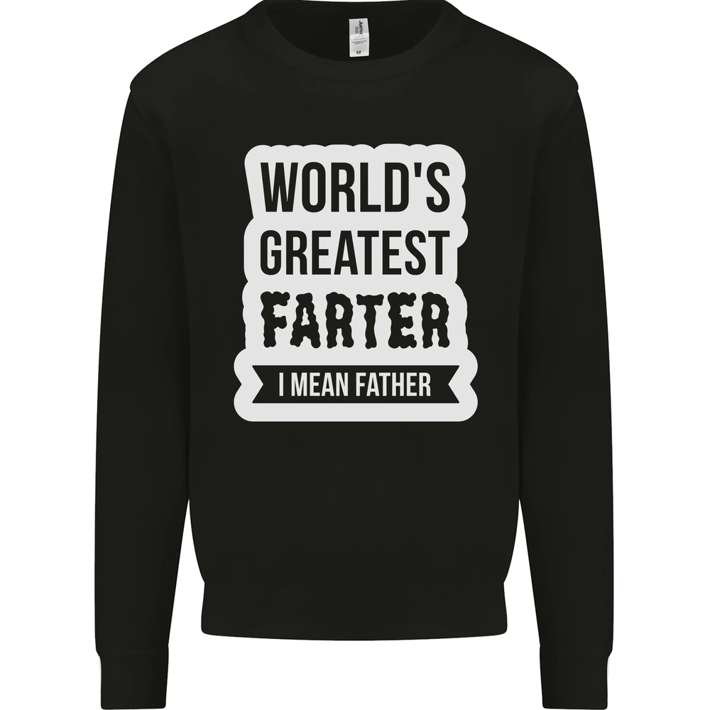 Fathers Day Farter Funny Flatulence Fart Mens Sweatshirt Jumper-image