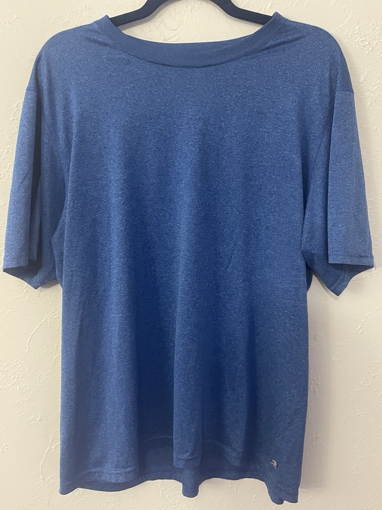 Energy Zone moisture-wicking athletic tee in a heathered blue