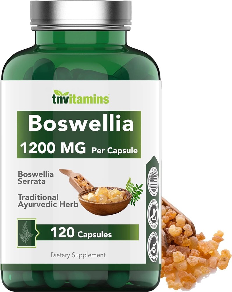 Boswellia Serrata Herbal Extract Capsules | 1200 MG/Capsule (120 Capsules) |...