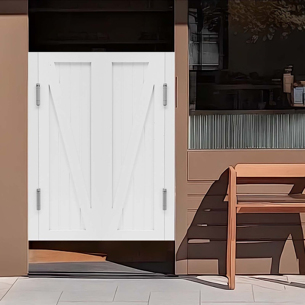 Partition Door, Swing Solid Wood Door, Partition Door for Shop Entrance Partitio