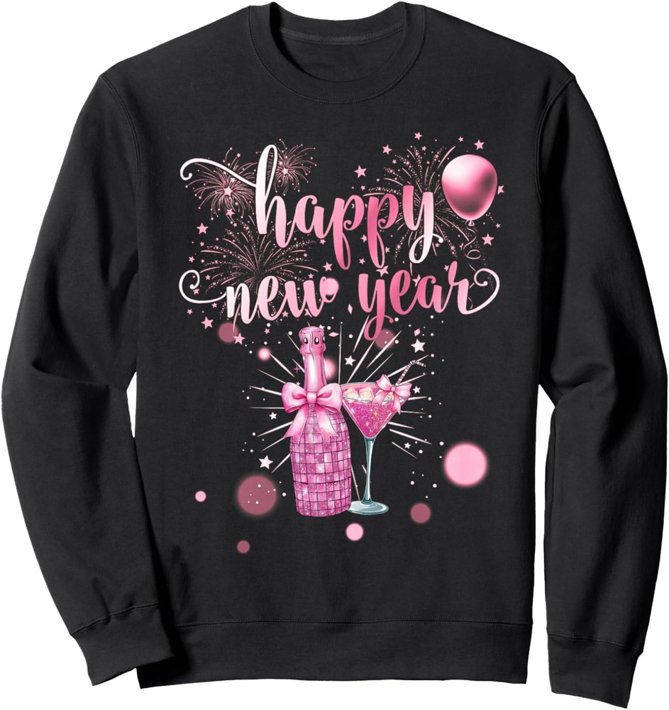 New Years Eve Party 2026 Happy New Year Fireworks Unisex Crewneck Sweatshirt-image