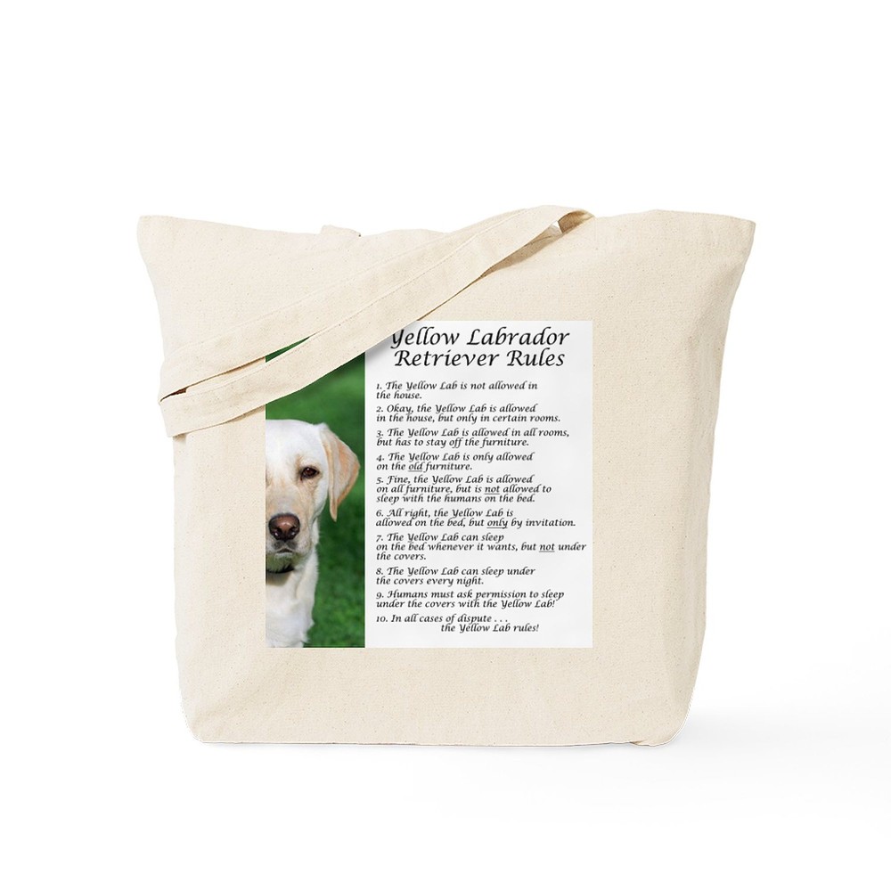 CafePress Yellow Lab Rules Tote Bag (239185733)