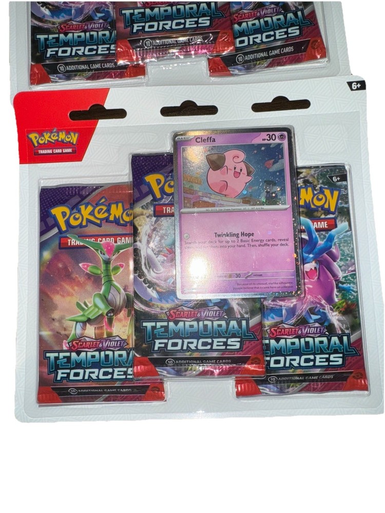 Pokemon Scarlet Violet Temporal Forces 3-Pack Blister Box