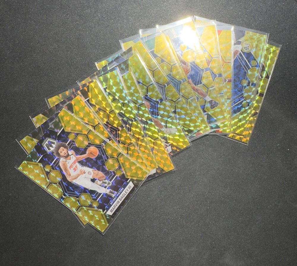 2022-23 Panini Mosaic NBA Yellow Reactive Pick Your Card Complete the Set