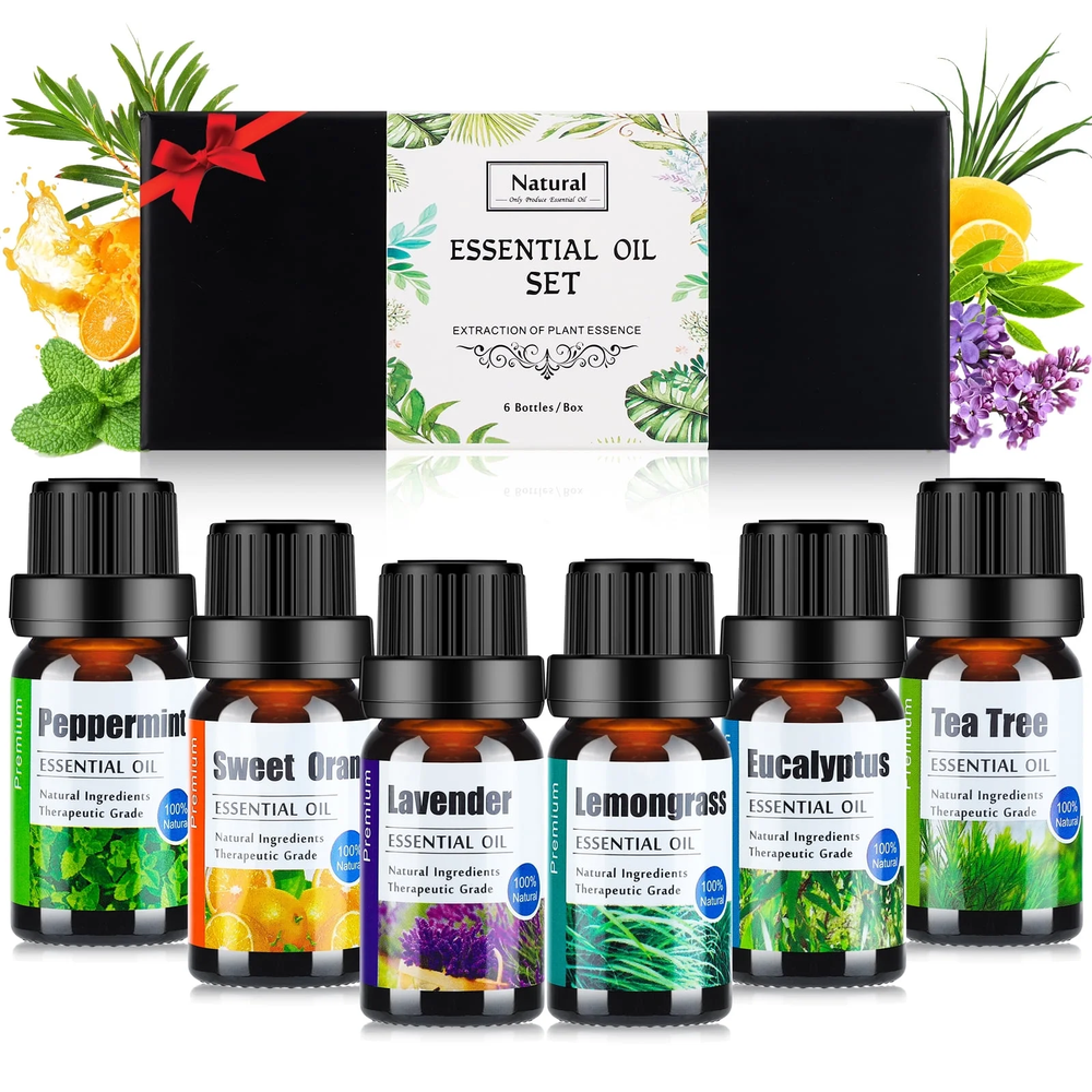 Aromatherapy Essential Oil Set for Diffusers - 100% Natural