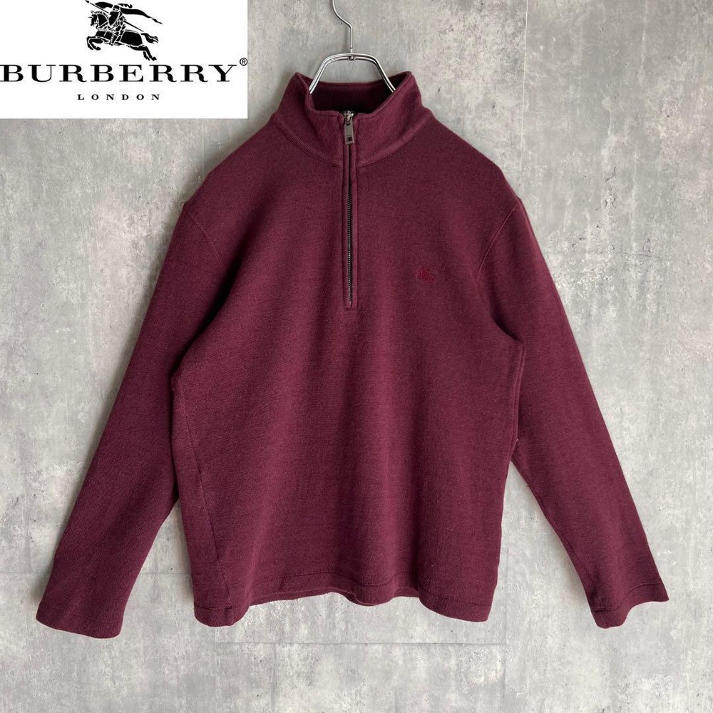Burberry Half Zip Sweatshirt Men's Fashion from Japan