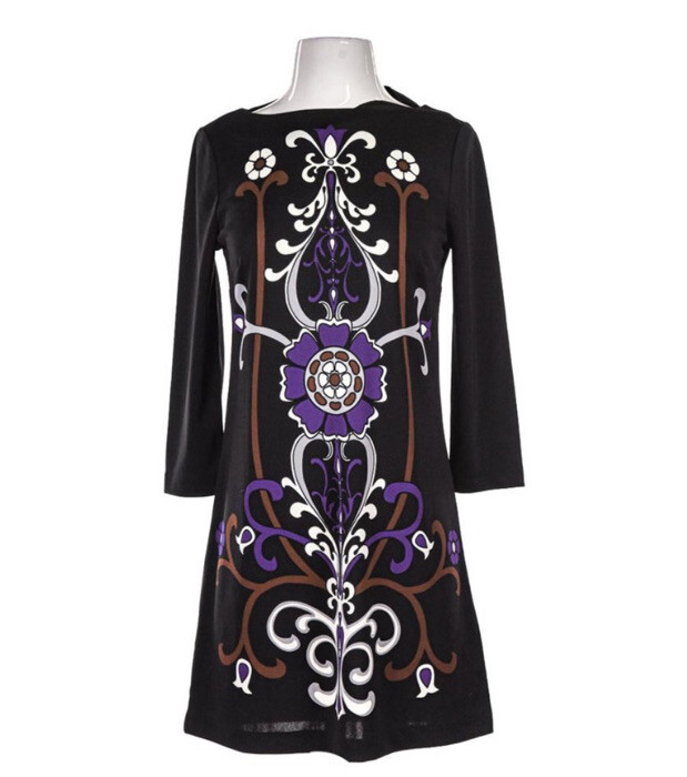 Tibi New York Boutique Ikat Floral Shift Dress in Size Small 🌼