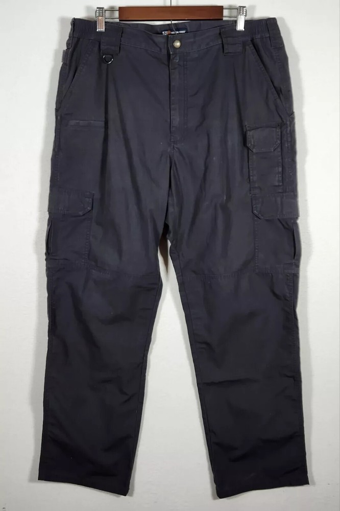 511 5.11 Tactical Series Pants Mens 38X32 Gray Cargo Pockets Utility Workwear