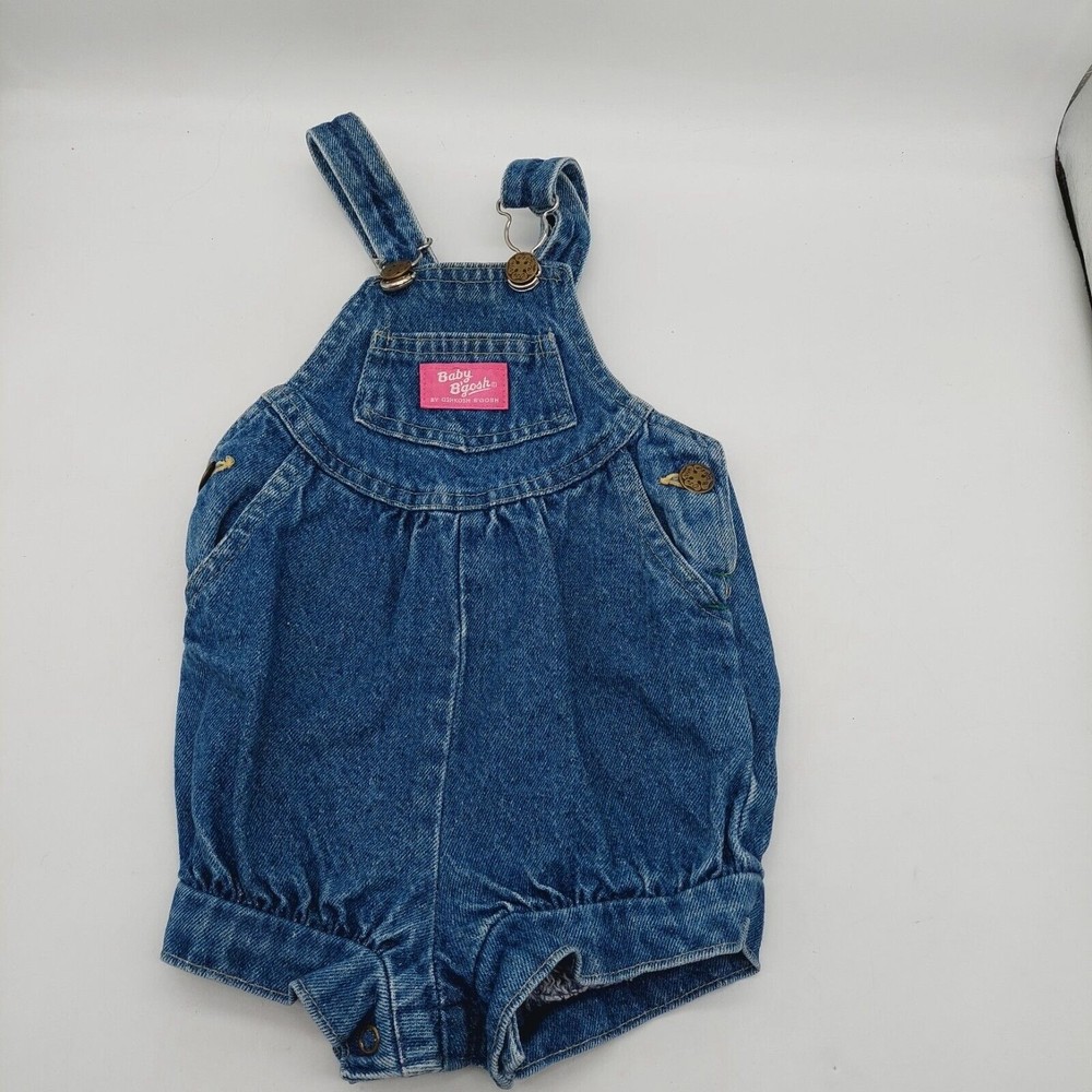Baby B'gosh Vestbak Bubble Leg Overall Shorts Size 18 Months Vintage