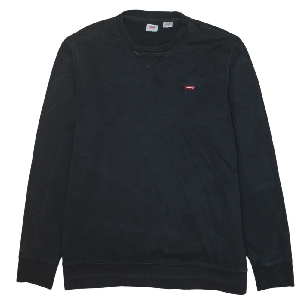 Levi's 90's Lightweight Crew Neck Sweatshirt Large Black