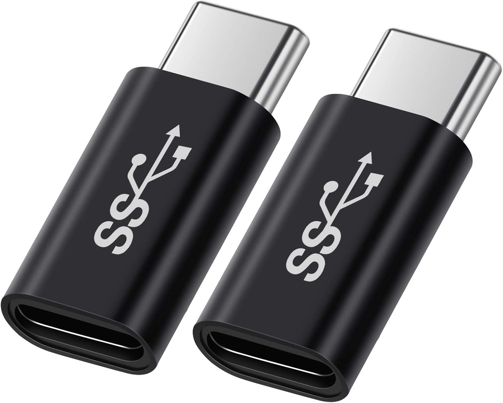 USB C Male to Female Adapter(2 Pcs), Support USB C Full Function, Support 10Gbbp