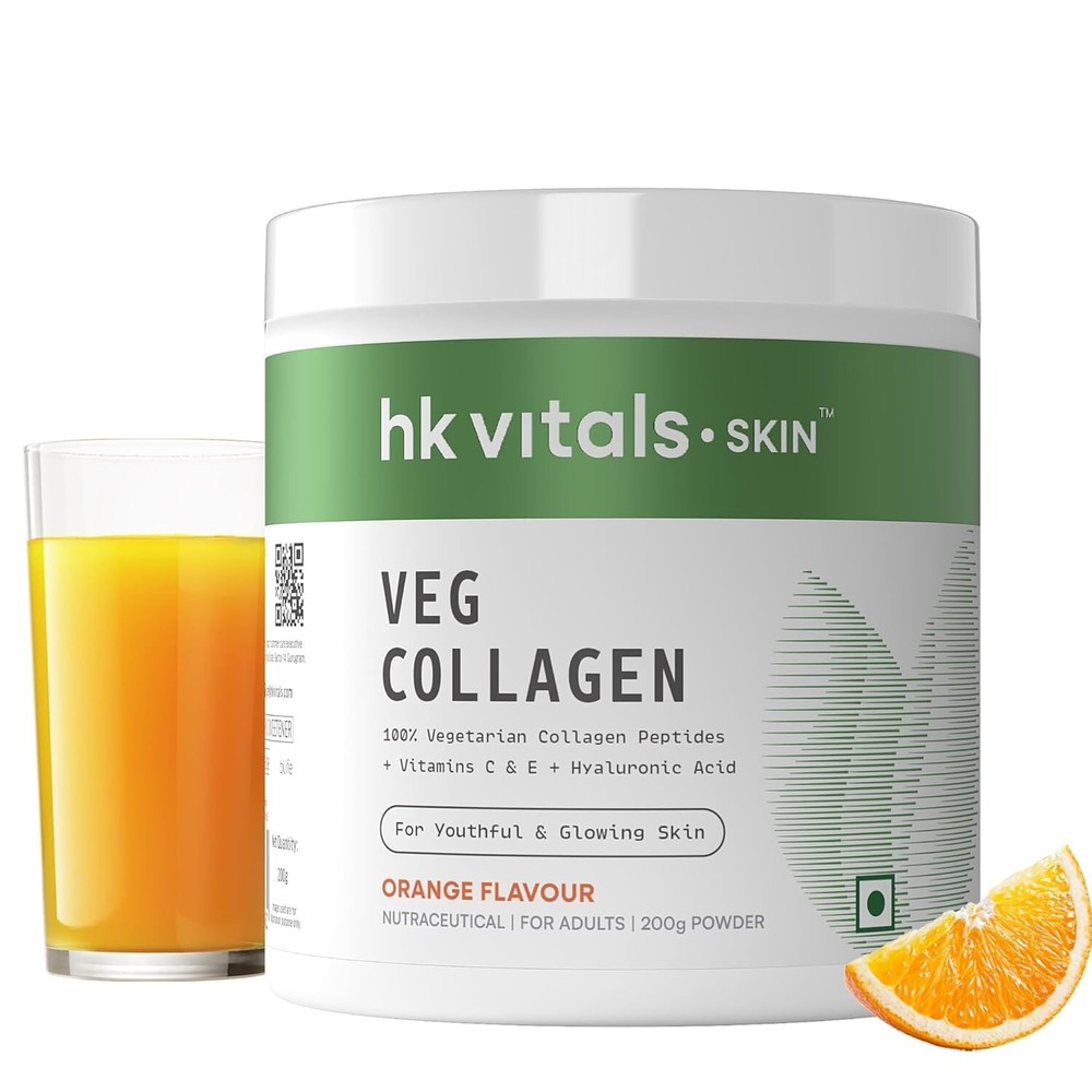 HealthKart HK Vitals Skin Radiance Collagen Powder Orange Flavour 200g