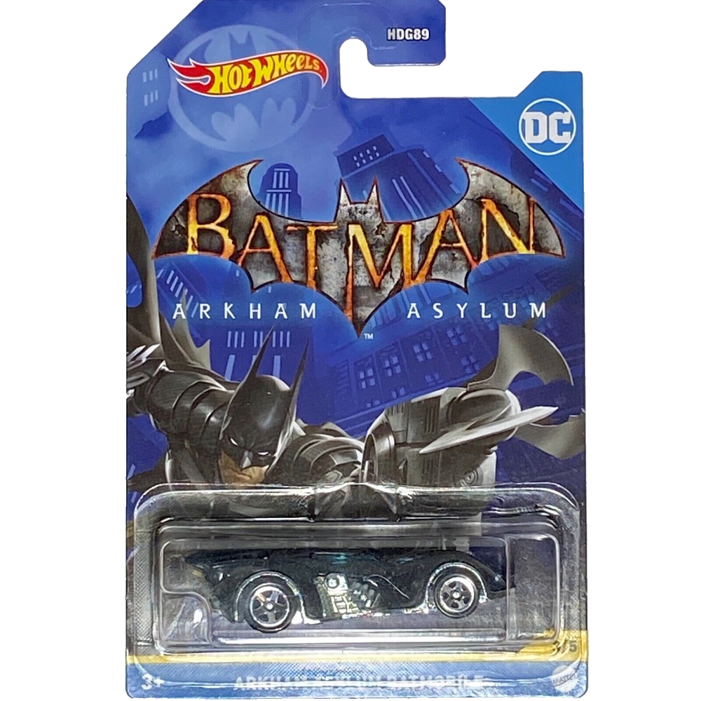 Hot Wheels Arkham Asylum Batmobile 3/5 Die-cast 1:64 Model Toy Car NIP 2022