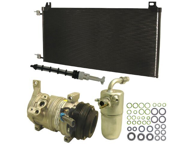 A/C Compressor and Condenser Kit for 2006 Silverado 1500 HD 6.0L V8 72PJSQ