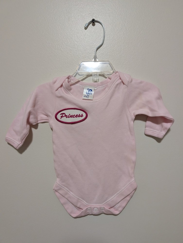 NEW Baby Girl 0-3 Months Bodysuit Princess Pink