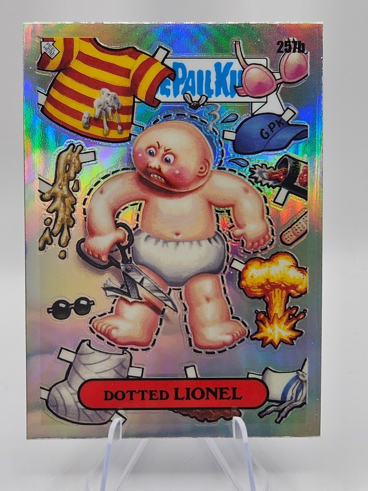 2024 Topps Chrome Garbage Pail Kids Series 7 #257B Dotted LIONEL GPK refractor