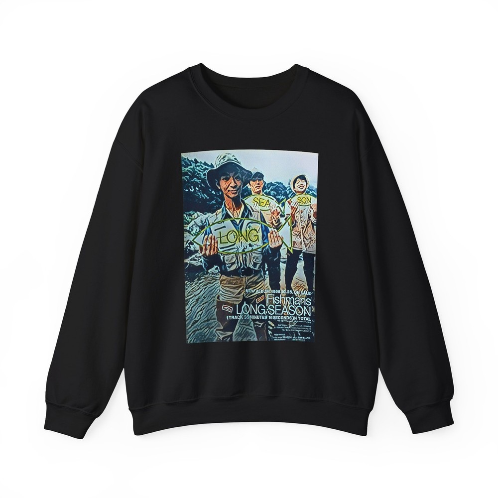 Fishmans Long Season Graphic Art Unisex Heavy Blend Crewneck Sweatshirt