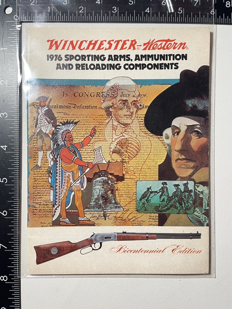 1976 WINCHESTER WESTERN SPORTING ARMS AMMO & RELOADING CATALOG BICENTENNIAL ED.