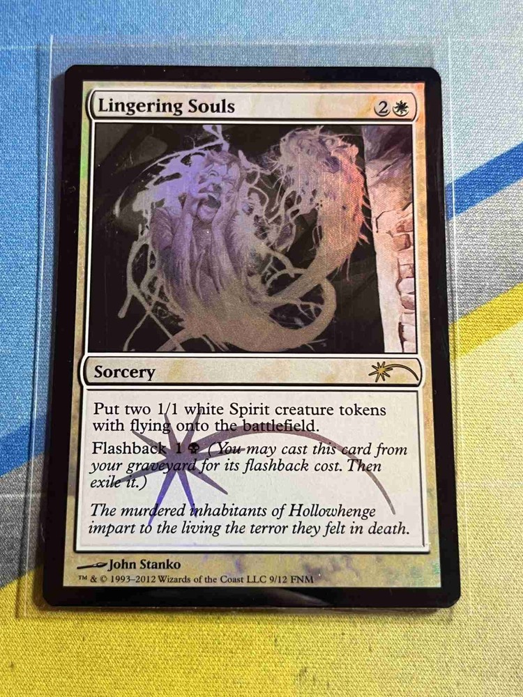 Magic the Gathering MTG FNM Promo LINGERING SOULS  Foil