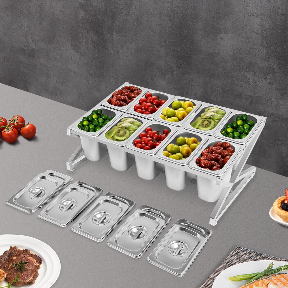 10-Slot Expandable Spice Rack - Space-Saving Countertop Organizer