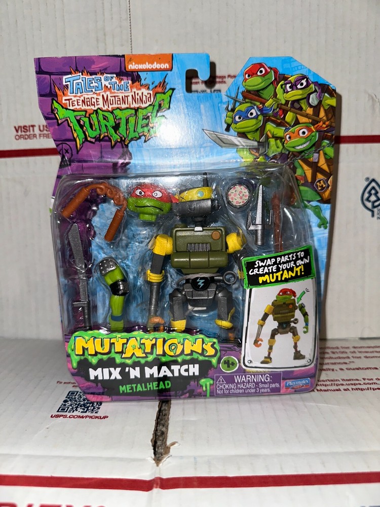 PLAYMATES TOYS TALES OF THE TEENAGE MUTANT TURTLES METALHEAD MIX N MATCH NEW