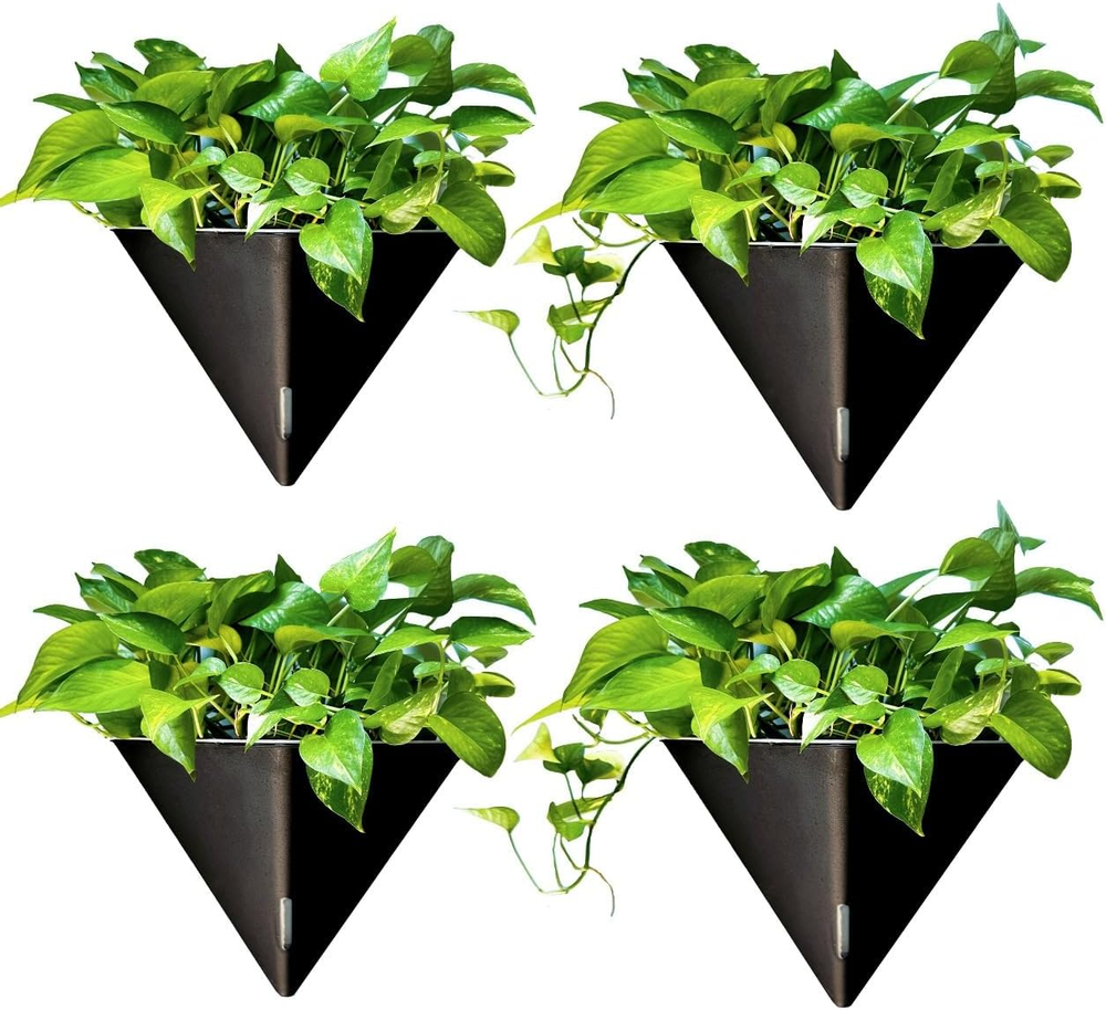 Lalagreen Wall Planters for Indoor Plants - 4 Pack, 12 Inch Large Self Watering