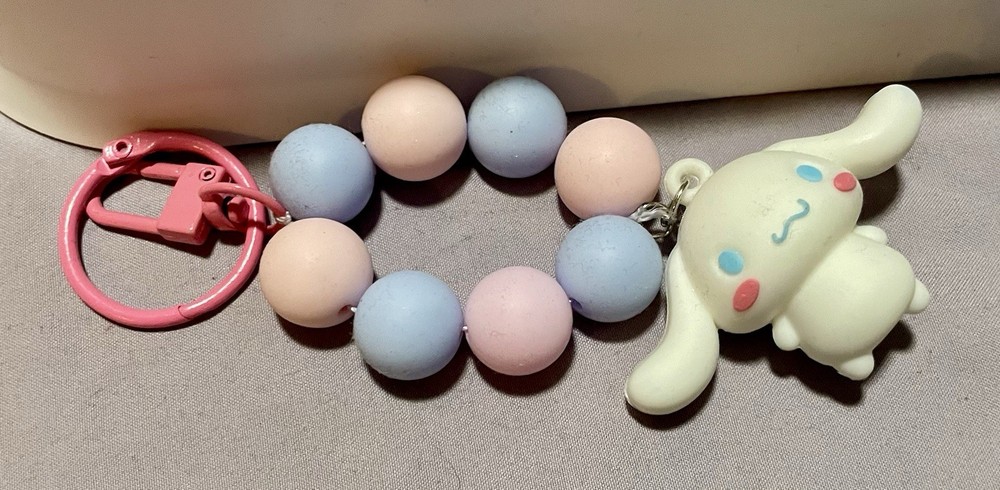 Handmade Hello Kitty Fingerlet Keychain - Sold Individually