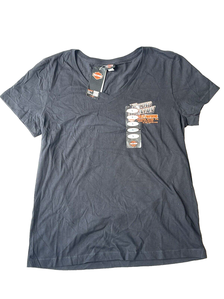 Harley-Davidson Women’s T-Shirt Black Logo Size 2XL NEW PSB0022597