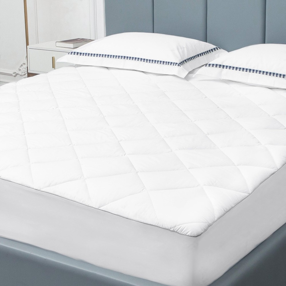 Hypoallergenic Cotton Sunflower Queen Mattress Pad Cover for Soft Comfort